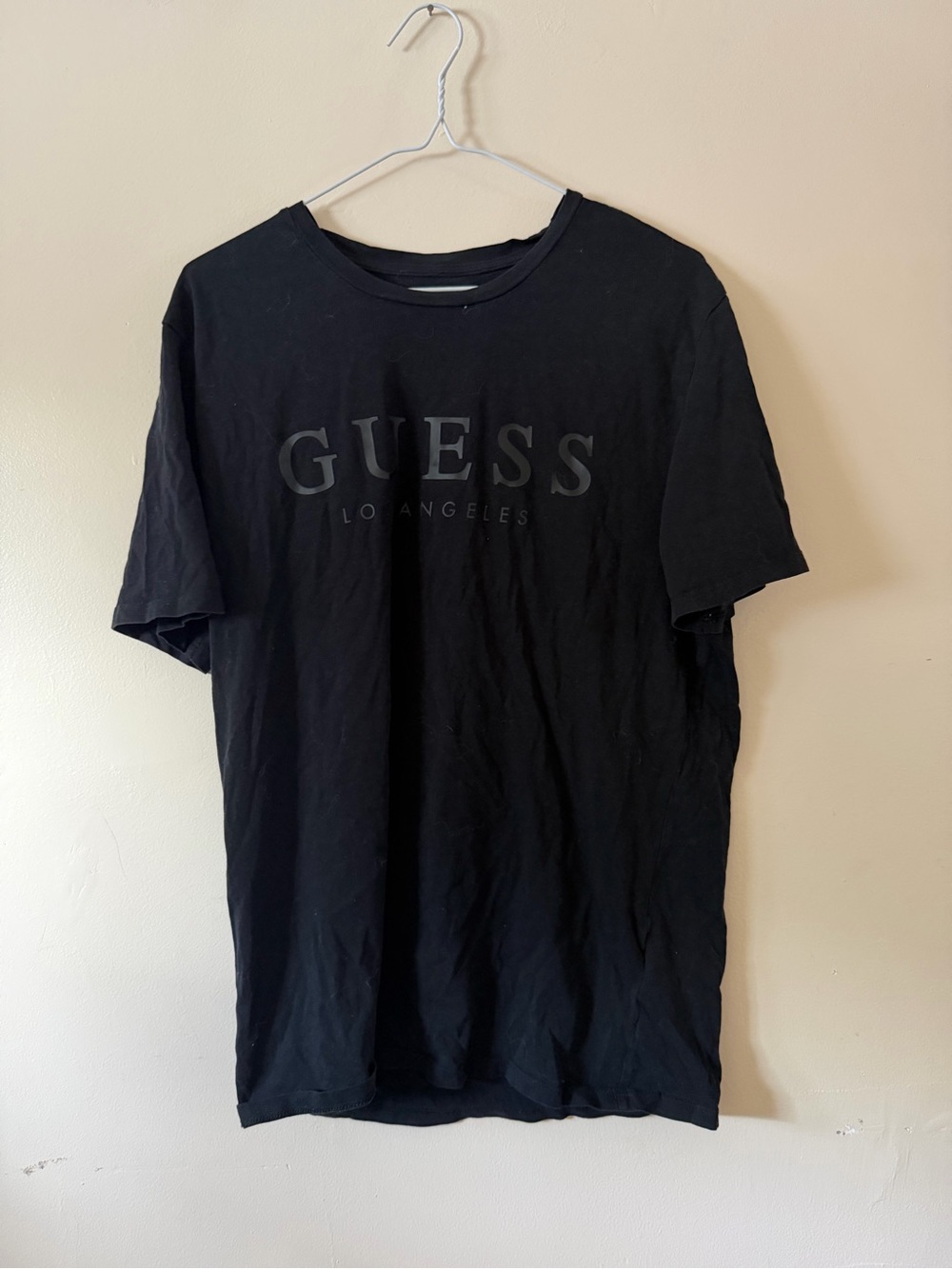 GUESS Los Angeles Men's Black Logo T-Shirt